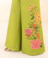 Unstitched Women's Printed Lawn Green Two Piece Suit